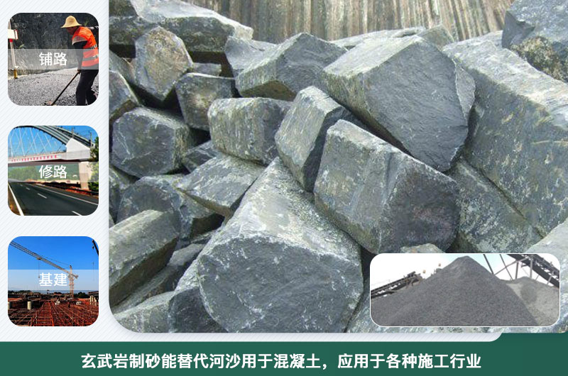 玄武巖制砂能替代河沙用于混凝土？制砂設備種類有幾種